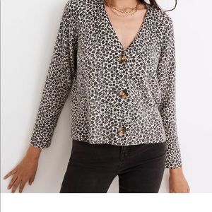 Madewell Fuzzy Vintage Ditsy Cameron Cardigan - Size S